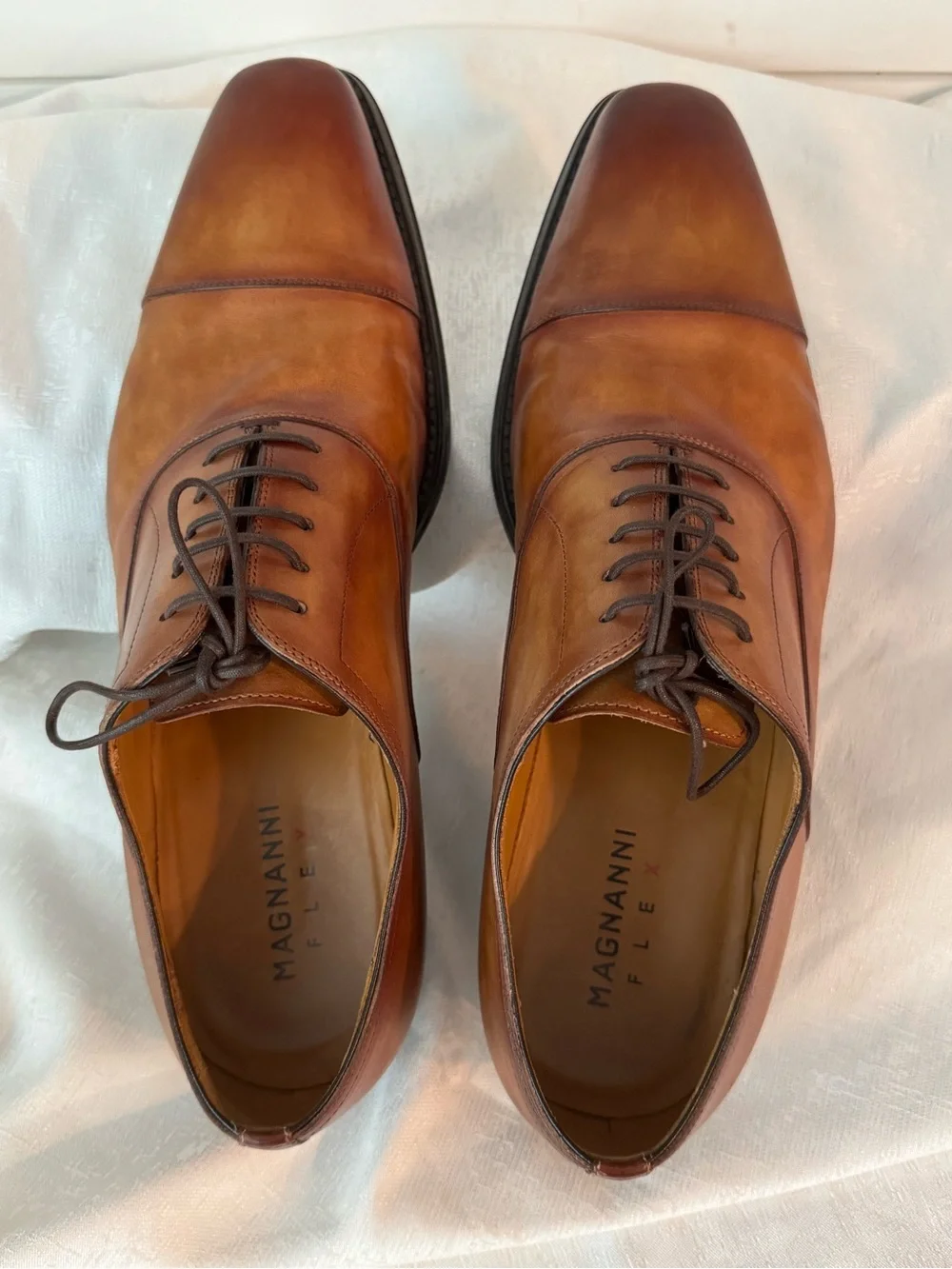 Magnanni Flex Cognac Cap-Toe Derby Oxfords style 24316